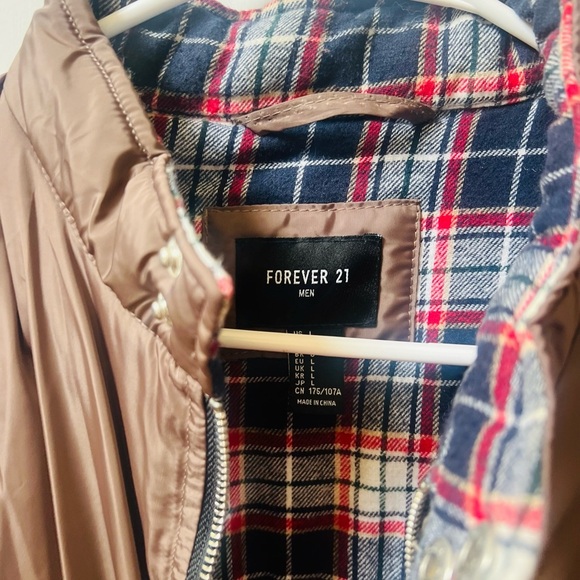 Forever 21 Men's Brown Bomber Jacket - Picture 3 of 5